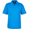 Custom Mens Market Snag Protect Mesh Polo Electric Blue