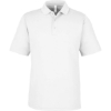 Custom Mens Market Snag Protect Mesh Polo White
