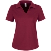 Custom Womens Market Snag Protect Mesh Polo Burgundy