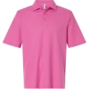 Custom Mens Resolve CVC Performance Pique Polo Charity Pink