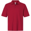 Custom Mens Resolve CVC Performance Pique Polo Classic Red