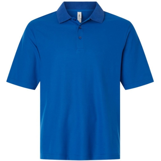 Custom Mens Resolve CVC Performance Pique Polo True Royal