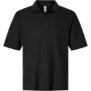 Custom Mens Tall Resolve CVC Performance Pique Polo Black