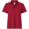 Custom Womens Resolve CVC Performance Pique Polo Classic Red
