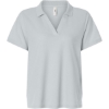 Custom Womens Resolve CVC Performance Pique Polo Platinum