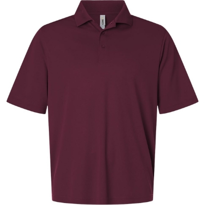 Custom Mens Nova Performance Pique Polo Burgundy