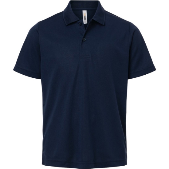 Custom Youth Nova Performance Pique Polo Classic Navy