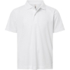 Custom Youth Nova Performance Pique Polo White