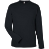 Custom Unisex Capital Long Sleeve Performance T-Shirt Black