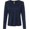 Custom Womens Capital Performance Long Sleeve T-Shirt Classic Navy