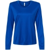 Custom Womens Capital Performance Long Sleeve T-Shirt True Royal