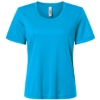 Custom Womens Capital Performance T-Shirt Electric Blue