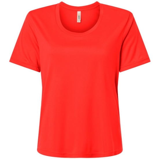 Custom Womens Capital Performance T-Shirt Marina Red