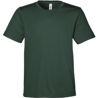 Custom Youth Capital Performance T-Shirt Forest