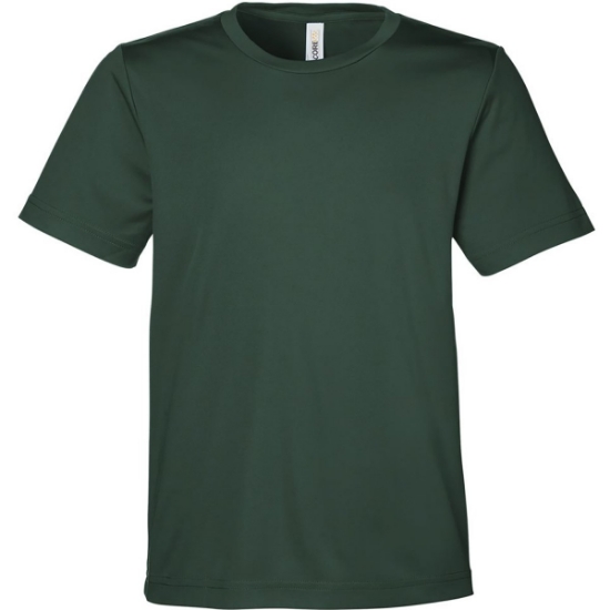 Custom Youth Capital Performance T-Shirt Forest