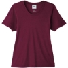 Custom Womens Fusion ChromaSoft™ Performance T-Shirt Burgundy