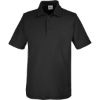 Custom Mens Fusion ChromaSoft™ Pique Polo Black