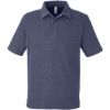 Custom Mens Fusion ChromaSoft™ Pique Polo Classic Navy Heather