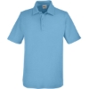 Custom Mens Fusion ChromaSoft™ Pique Polo Columbia Blue