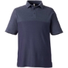 Custom Mens Fusion ChromaSoft™ Colorblock Polo Classic Navy/ Classic Navy Heather