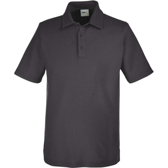 Custom Mens Tall Fusion ChromaSoft™ Pique Polo Carbon