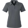 Custom Womens Fusion ChromaSoft™ Pique Polo Carbon Heather