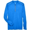 Custom Mens Kinetic Performance Quarter-Zip Pullover True Royal/ Carbon