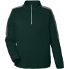 Custom Mens Market Snag Protect Mesh Colorblock Quarter-Zip Pullover Forest/ Carbon