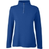 Custom Womens Fusion ChromaSoft™ Pique Quarter-Zip Pullover True Royal