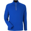Custom Mens Origin Performance Pique Quarter-Zip Pullover True Royal/ Carbon