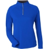 Custom Womens Origin Performance Pique Quarter-Zip Pullover True Royal/ Carbon