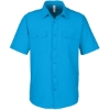 Custom Mens Ultra UVP® Marina Shirt Electric Blue