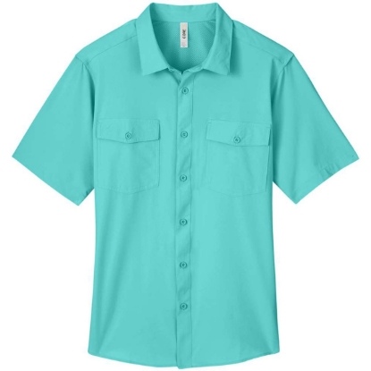 Custom Mens Ultra UVP® Marina Shirt Sea Glass