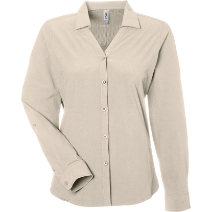 Custom Womens Ultra UVP® Marina Shirt Stone