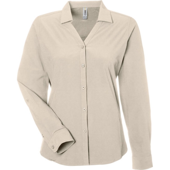 Custom Womens Ultra UVP® Marina Shirt Stone