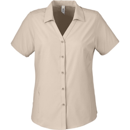 Custom Womens Ultra UVP® Marina Shirt Stone