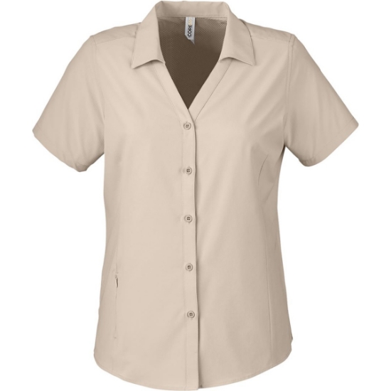 Custom Womens Ultra UVP® Marina Shirt Stone