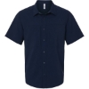 Custom Mens UltraUVP Shoreline Short Sleeve Staff Shirt Classic Navy