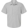 Custom Mens UltraUVP Shoreline Short Sleeve Staff Shirt Platinum