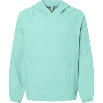 Custom Mens UltraUVP Shoreline Long Sleeve Hooded Pullover Sea Glass