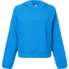 Custom Womens UltraUVP Shoreline Long Sleeve Hooded Pullover Electric Blue