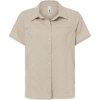 Custom Womens UltraUVP Shoreline Short Sleeve Staff Shirt Stone