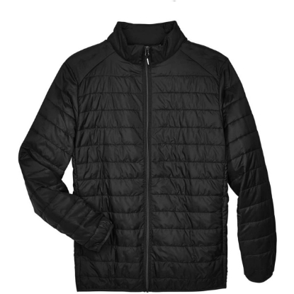 Custom Mens Tall Prevail Packable Puffer Black