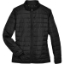 Custom Womens Prevail Packable Puffer Jacket Black