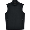 Custom Mens Cruise Two-Layer Fleece Bonded Soft Shell Vest Black