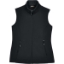 Custom Womens Cruise Two-Layer Fleece Bonded Soft Shell Vest Black