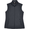 Custom Womens Cruise Two-Layer Fleece Bonded Soft Shell Vest Carbon