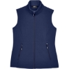 Custom Womens Cruise Two-Layer Fleece Bonded Soft Shell Vest Classic Navy