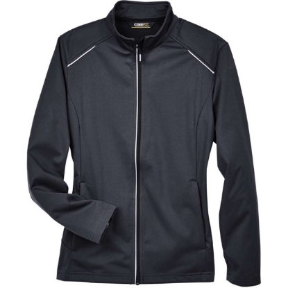 Custom Womens Techno Lite Three-Layer Knit Tech-Shell Black