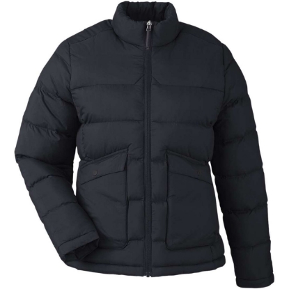 Custom Womens Inspire Puffer Jacket Black